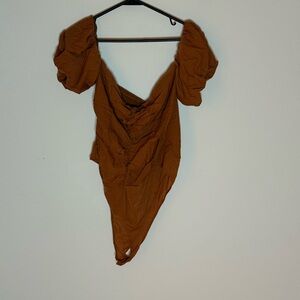 Fashion Nova Rust Bodysuit